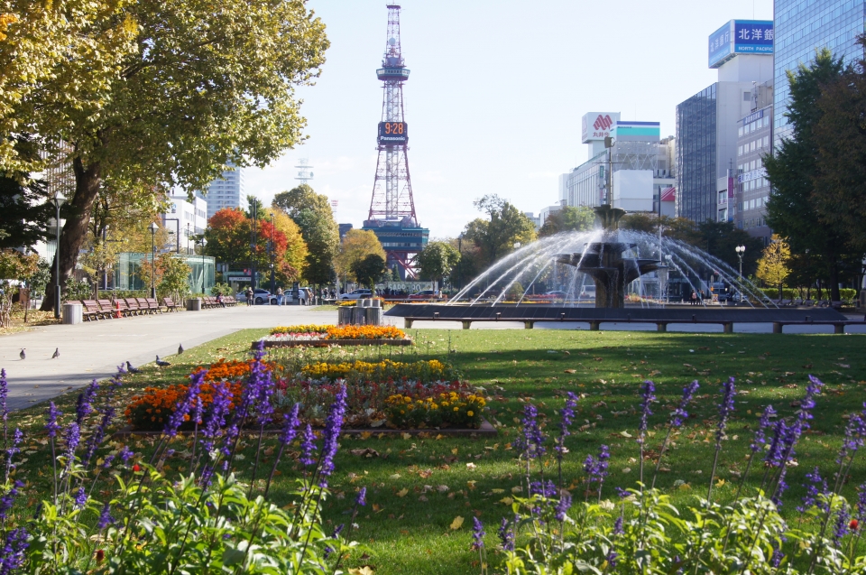 일본 홋카이도 삿포로 오도리공원
